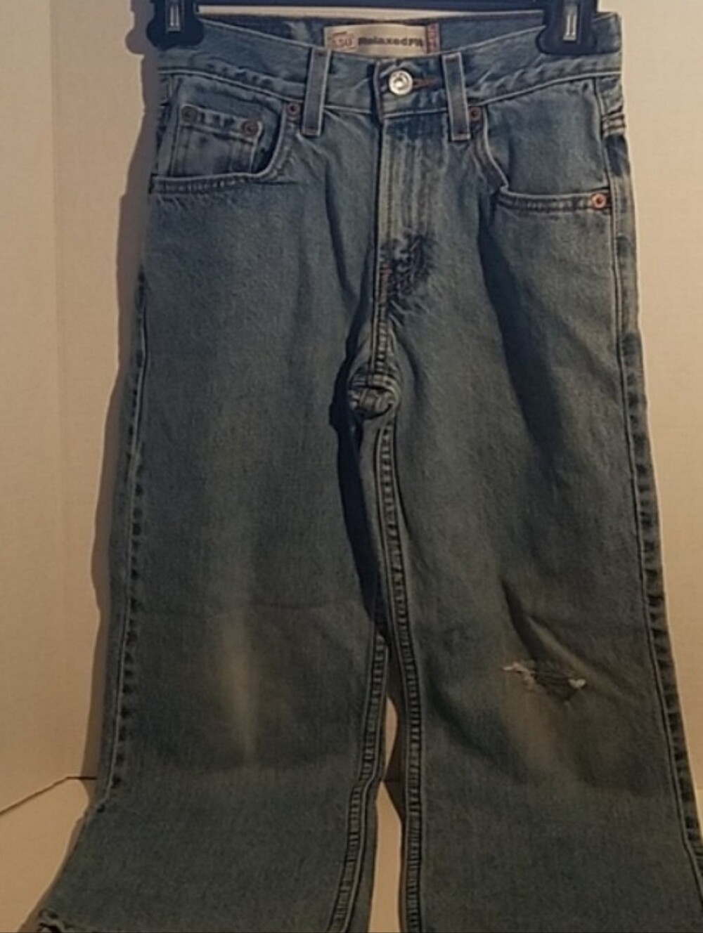 Levi's Boys 550 Relaxed Fit Blue Denim Jeans Size 9 Regular
